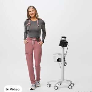 Figs Mauve Yola Scrub Pants